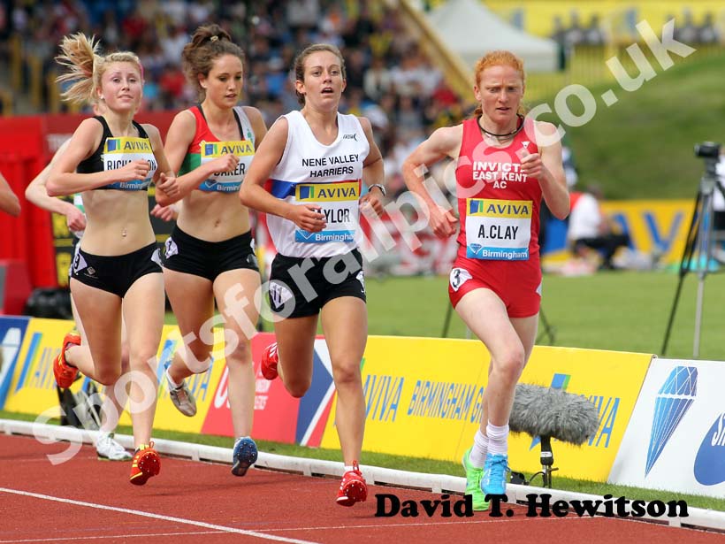 Alex Clay in the under-20s 3000 metres, 2012 Samsung Diamond League, Birmingham.